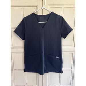 Figs size XS dark gray v-neck scrubs top shirt
